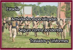 Coste de los campamentos para jóvenes cadetes