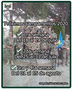 Fechas de proximos campamentos